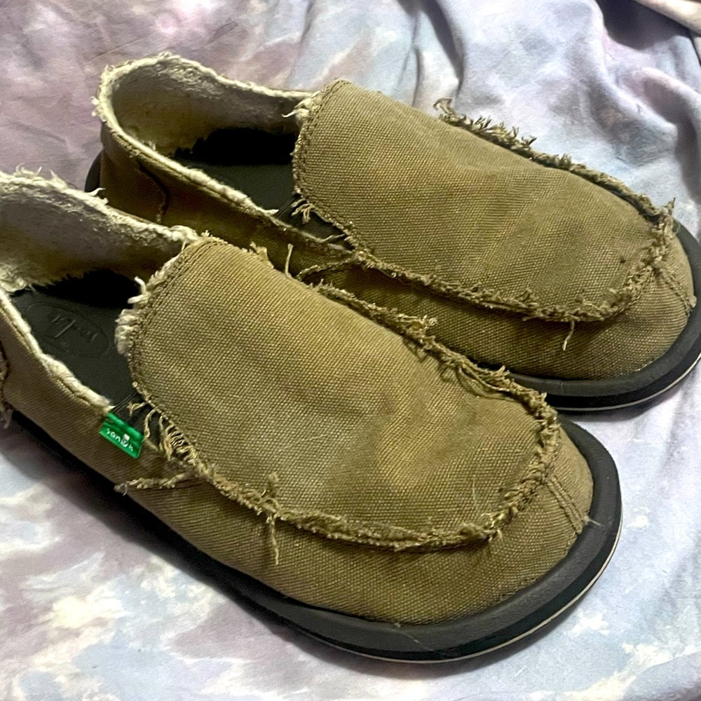 Sanuk Mens Vagabond Chill Slip On Shoe Size 10 Brown